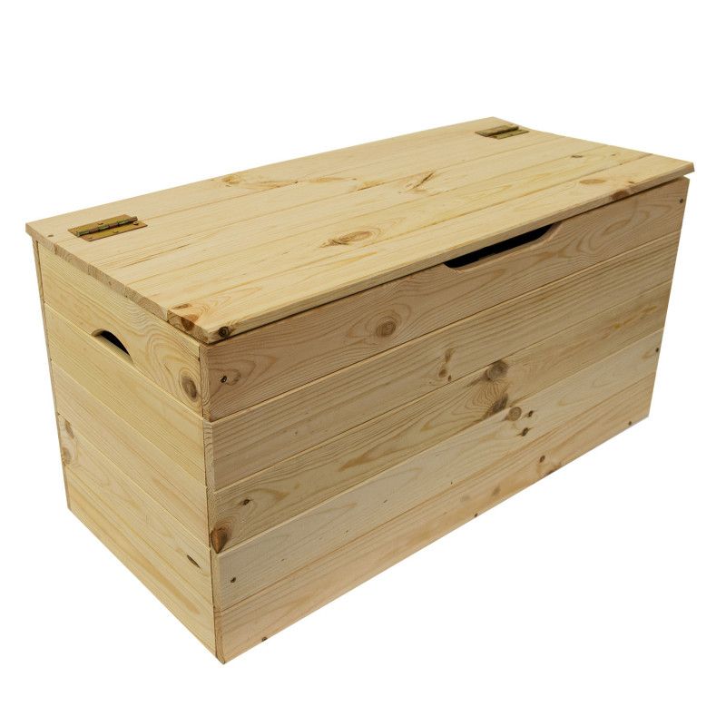 Drewniana skrzynka 4iQ Group 75x33x35,5cm skrzynia 88L 1szt.