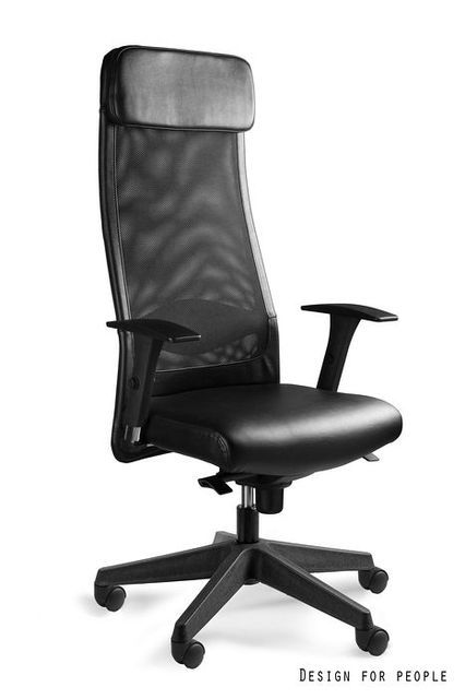 Fotel Unique biurowy ARES SOFT czarny/ekoskóra 1 szt