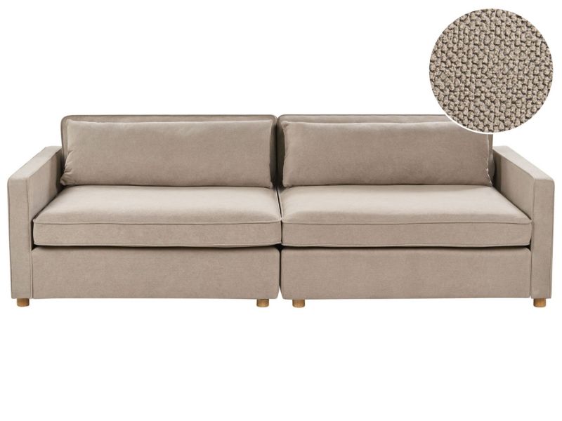 Sofa 3-osobowa szarobeżowa Vinstra 1 szt.