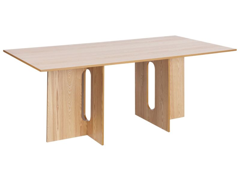 Stół do jadalni Corail 100 cm 200 cm Imitacja drewna Jasne drewno 1 szt.