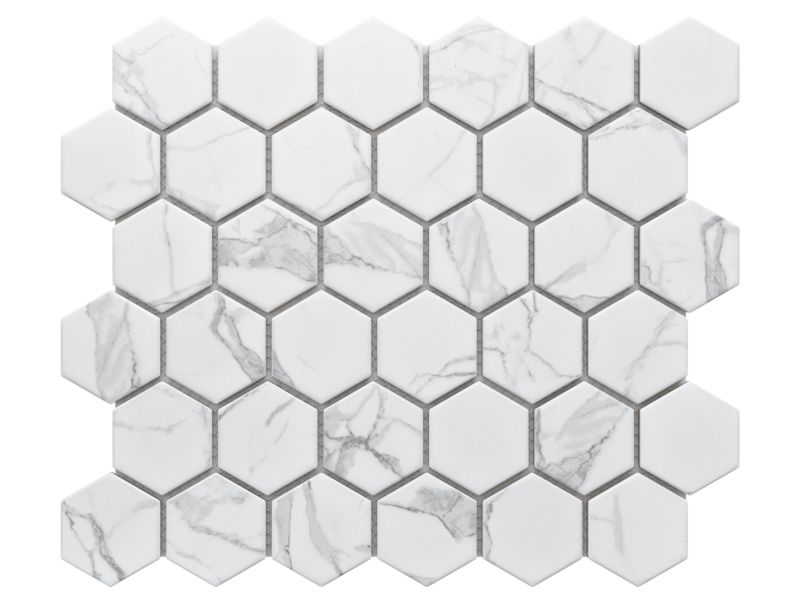 Mozaika ceramiczna Ilcom Classic Carrara Mat 32,3 x 27,7 cm heksagon 1 szt.