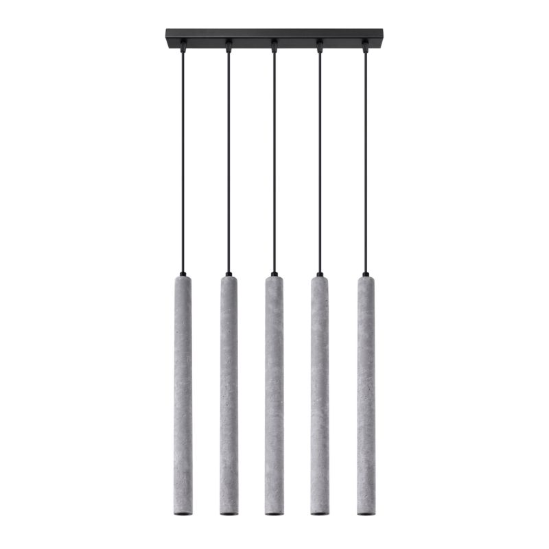 Lampa wisząca Sollux Lighting PASTELO 5L beton 1 szt.