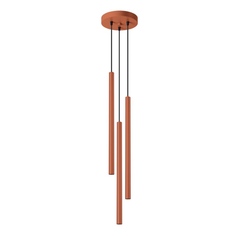 Lampa Wisząca Sollux Lighting PASTELO 3P ochra czerwona 1 szt.