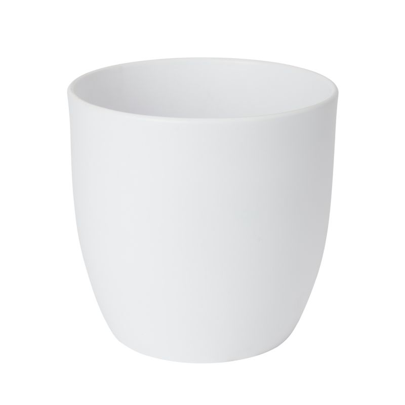 Doniczka ceramiczna GoodHome 24 cm biała