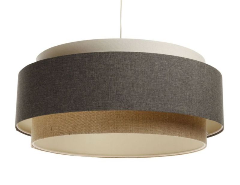 Lampa Bps Koncept wisząca ERUTAN DUDU kremowa/szara/beżowa 1 szt