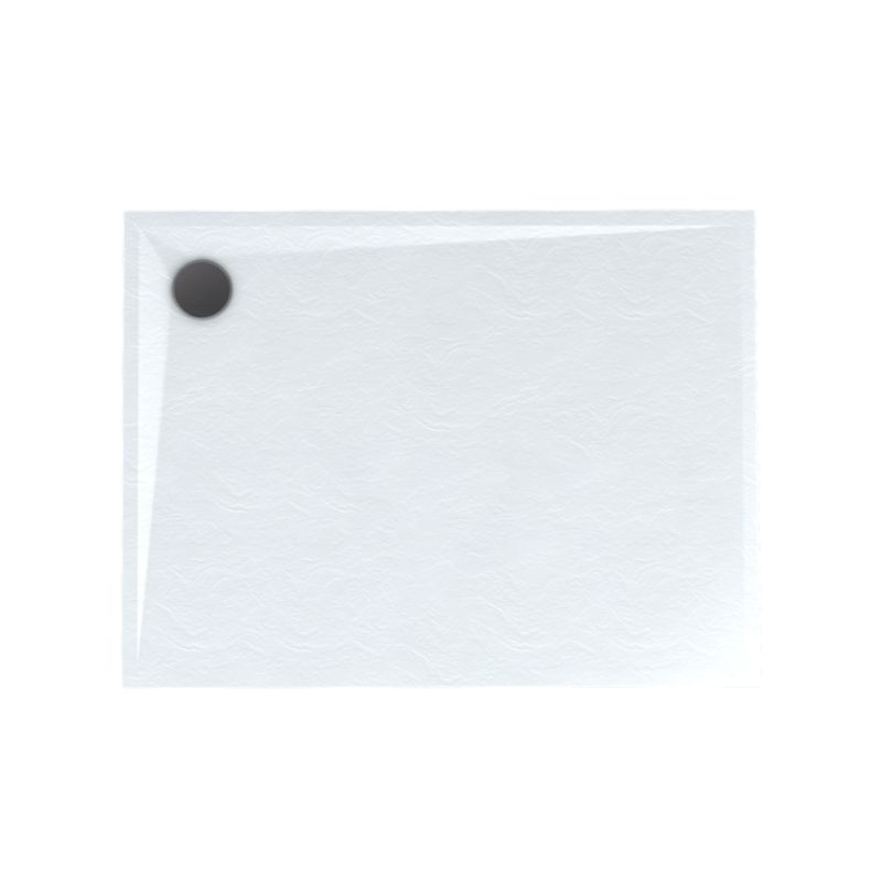 Brodzik kompozytowy Schedpol Minera prostokątny regulowany 90 x 120 x 3,5 cm efekt kamienia
