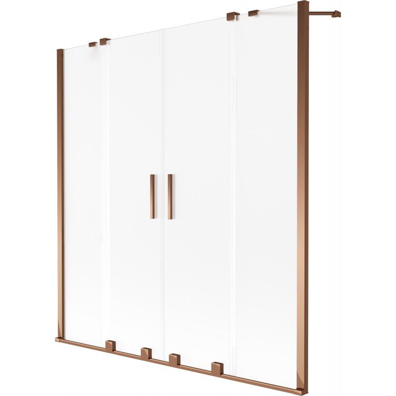 Parawan nawannowy dwuskrzydłowy Mexen Velar różowe złoto 140x150 cm 1 szt.