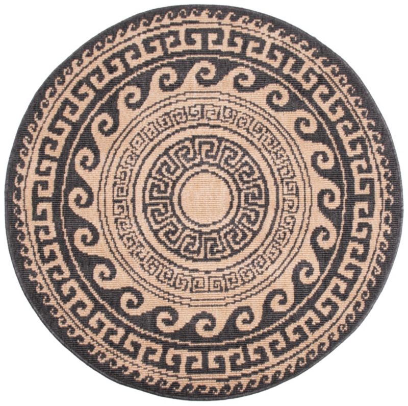 Dywan Multidecor Delmar 120 cm koło grecki brąz 1 szt.