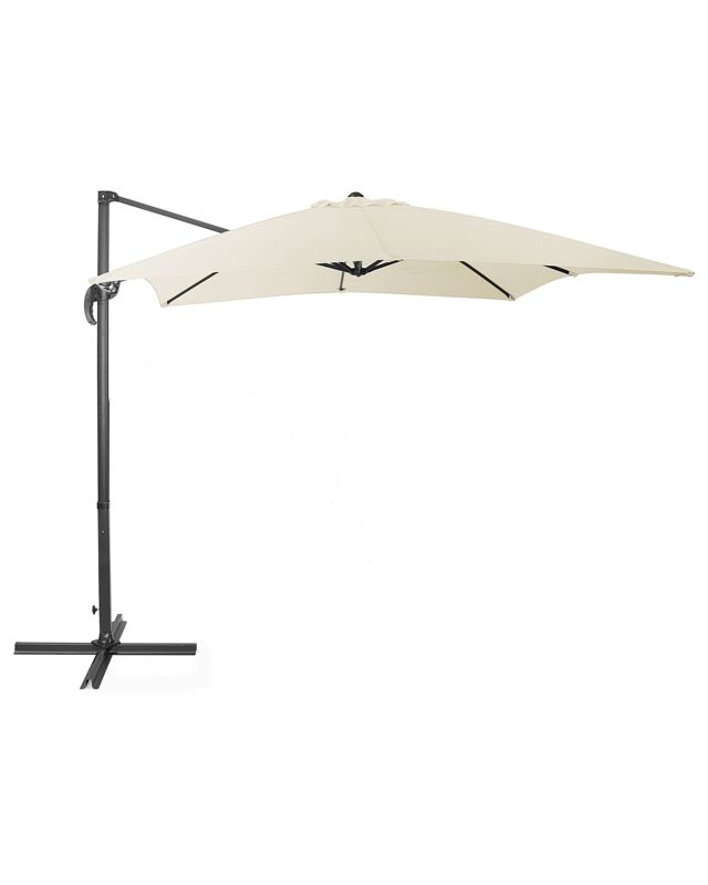 Parasol ogrodowy 250 x 250 cm jasnobeżowy Monza 1 szt.