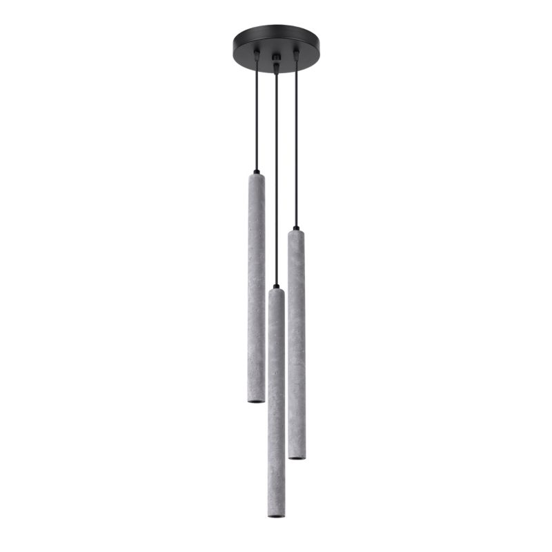 Lampa wisząca Sollux Lighting PASTELO 3P beton 1 szt.