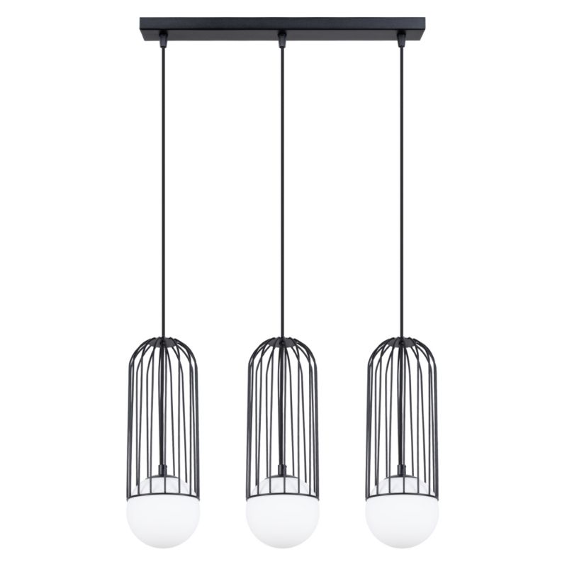 Lampa wisząca Sollux Lighting BRINA 3L czarna 1 szt.