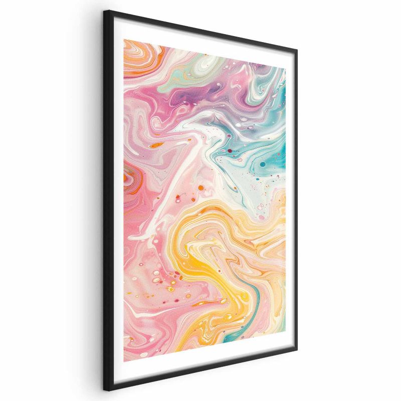Plakat Artgeist Kolorowy Chaos 40x60 cm z ramą czarną 1 szt