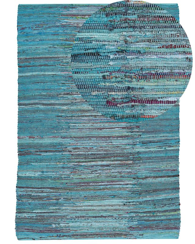 Dywan bawełniany 160 x 230 cm niebieski Mersin 1 szt.