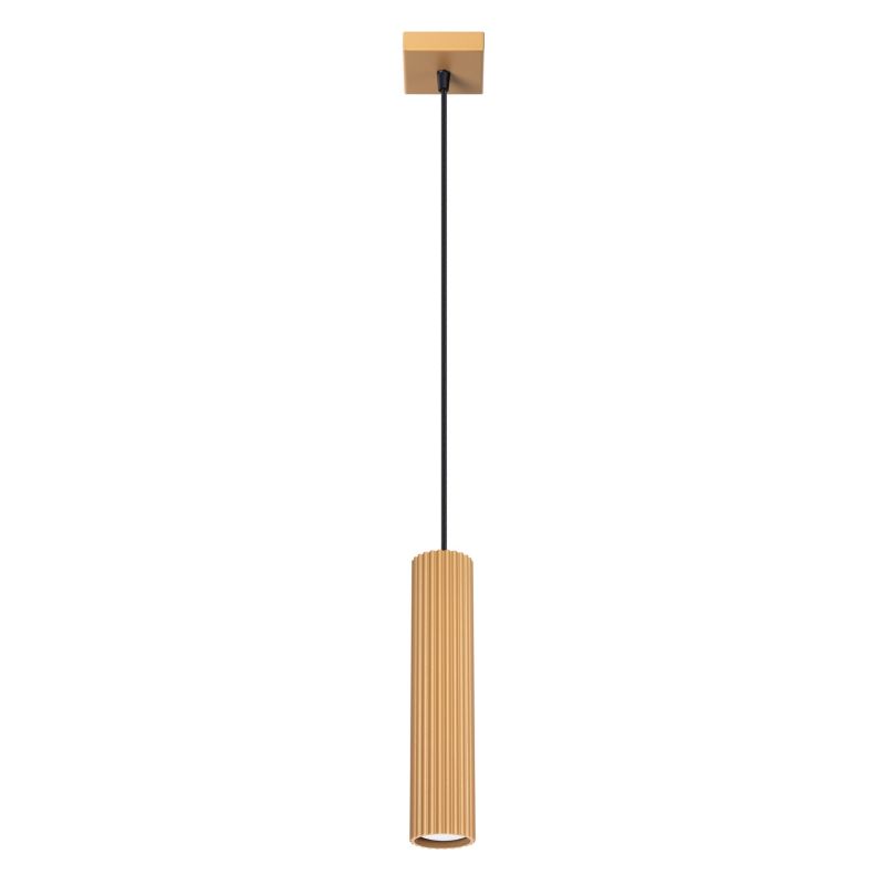 Lampa Wisząca Sollux Lighting KARBON 1 złoty 1 szt.