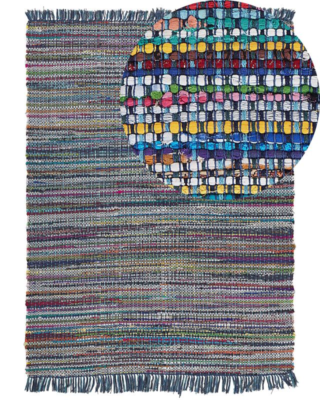 Dywan bawełniany 160 x 230 cm niebieski Besni 1 szt.