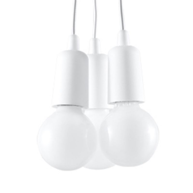 Lampa wisząca Sollux Lighting DIEGO 3 biała 1 szt.