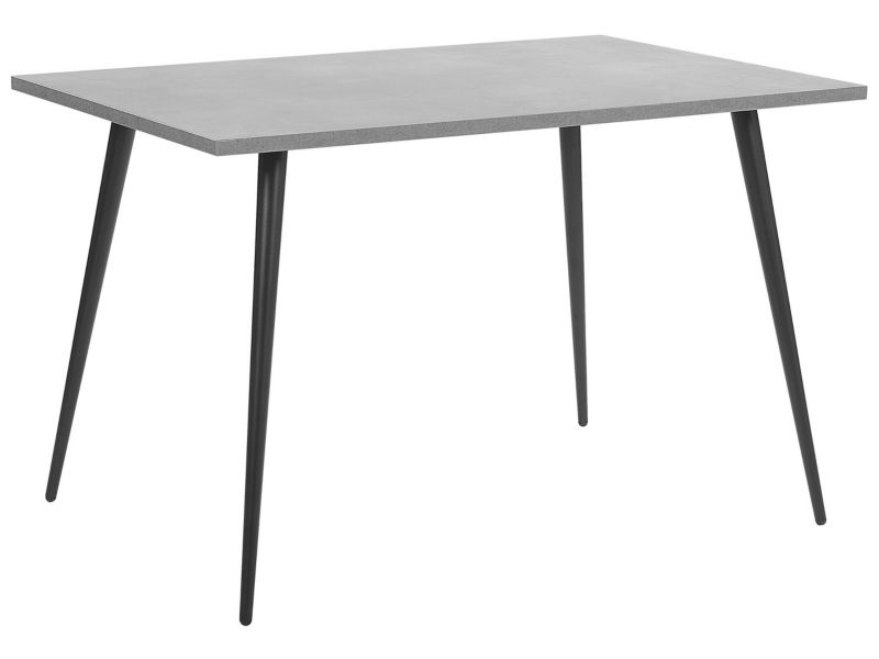 Stół do jadalni dla 4 osób Santiago 80 cm 120 cm Efekt betonu Szary 1 szt.