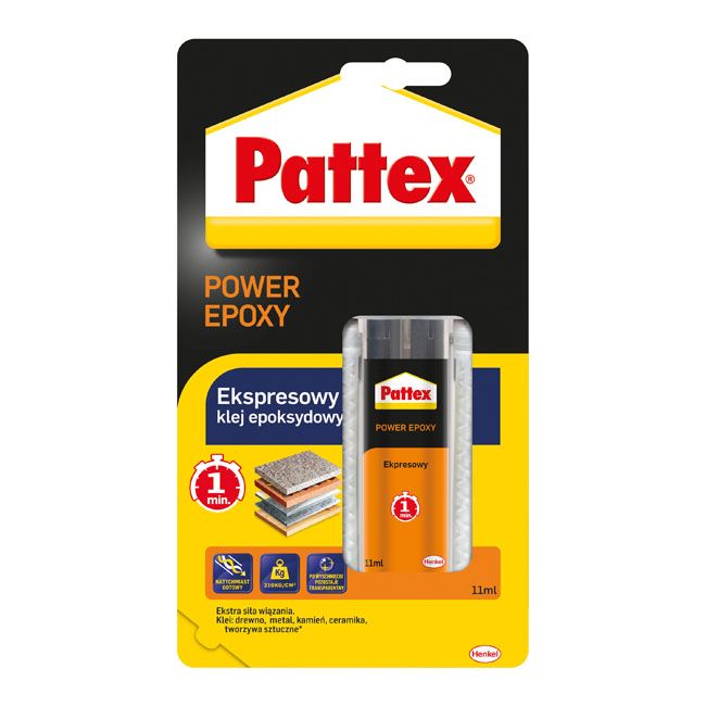 Klej Pattex epoksydowy 1 min 11 ml