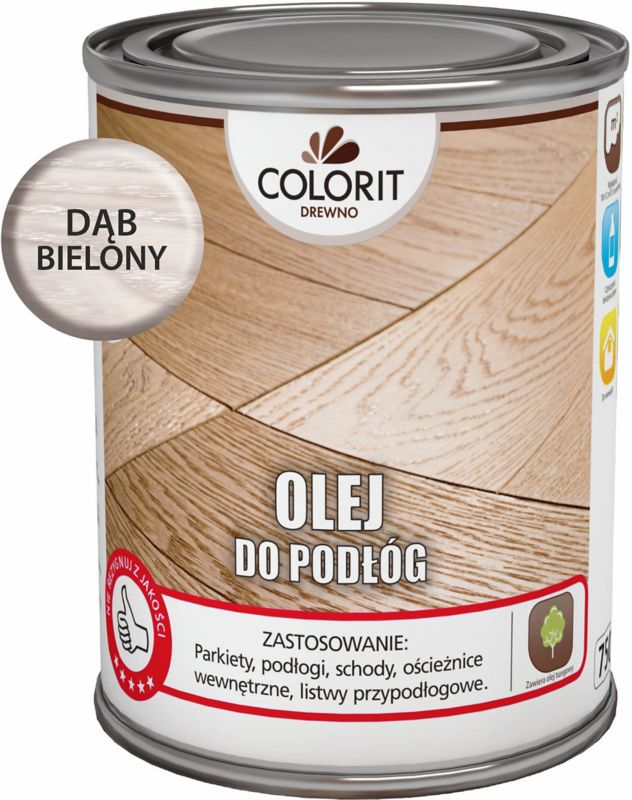 Olej do podłóg Colorit Drewno dąb bielony 0,75 l