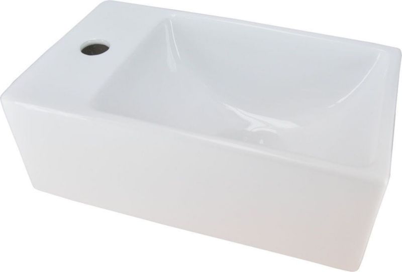 Umywalka Wiesbaden mała ceramiczna prostokątna lewa 1szt