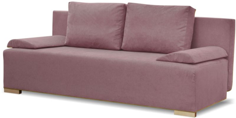 Rozkładana sofa ze sprężynami bonell Bonni Eufori Plus Różowa 1 szt.