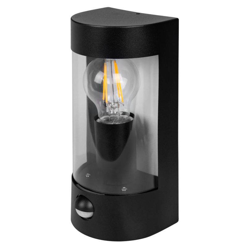 Kinkiet LED XUDO E27 z czujnikiem ruchu PIR IP44 Czarny 1 szt.