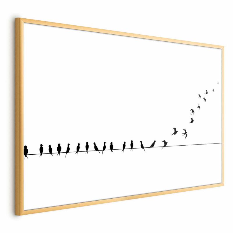 Plakat Artgeist Lećmy 90x60 cm z ramą złotą 1 szt