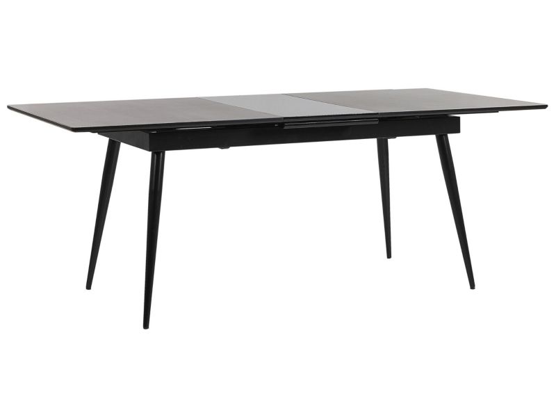 Stół do jadalni Maldon 90 cm 160/200 cm Czarny 1 szt.