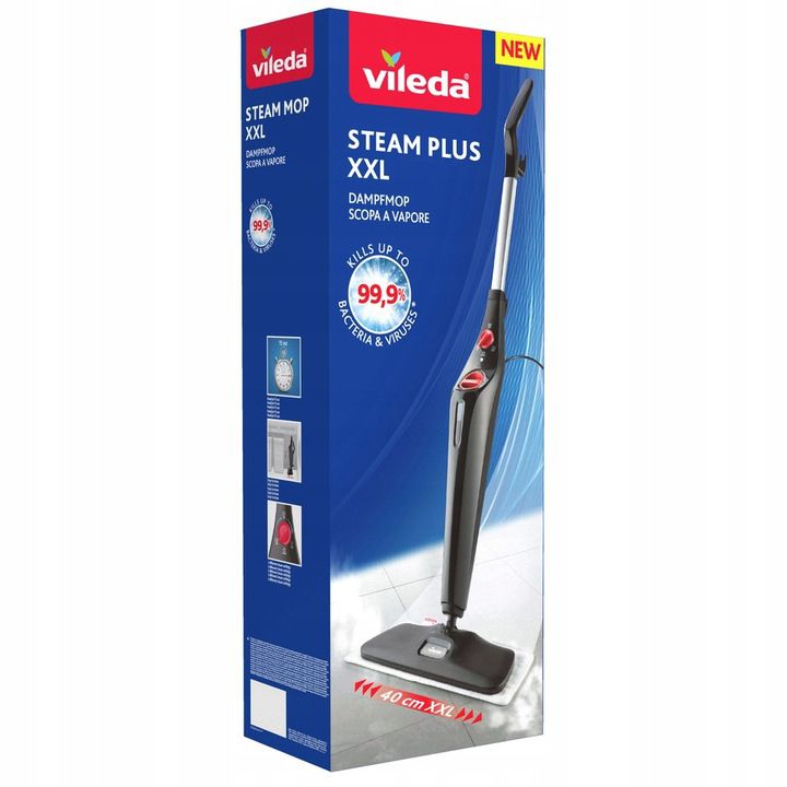 Elektryczny Mop Parowy Vileda Steam Plus XXL 3.0 1 szt.
