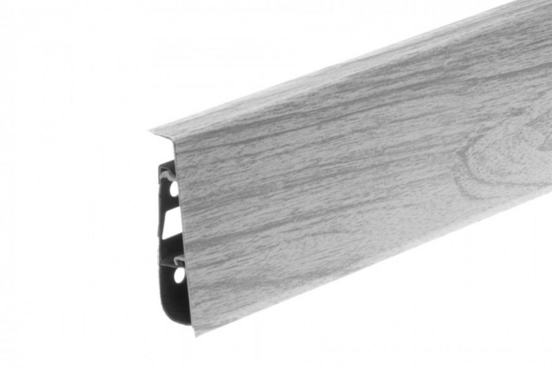 Listwa przypodłogowa Cezar Hi Line Prestige Dąb Szary Jasny mat 22x75x2500mm PVC 1 szt.
