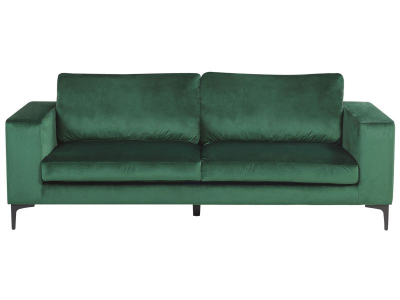Sofa 3-osobowa welurowa zielona Vadstena 1 szt.