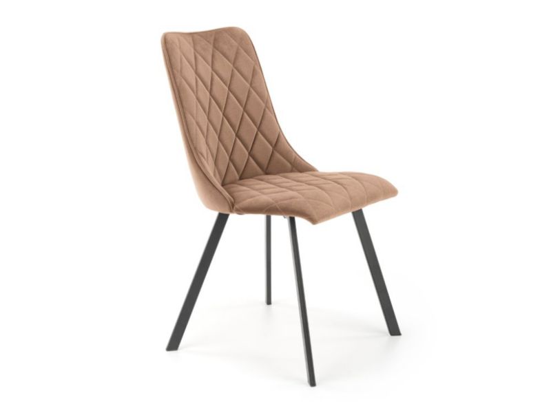 Krzesło Halmar tapicerowane K450 VELVET beżowe 1 szt