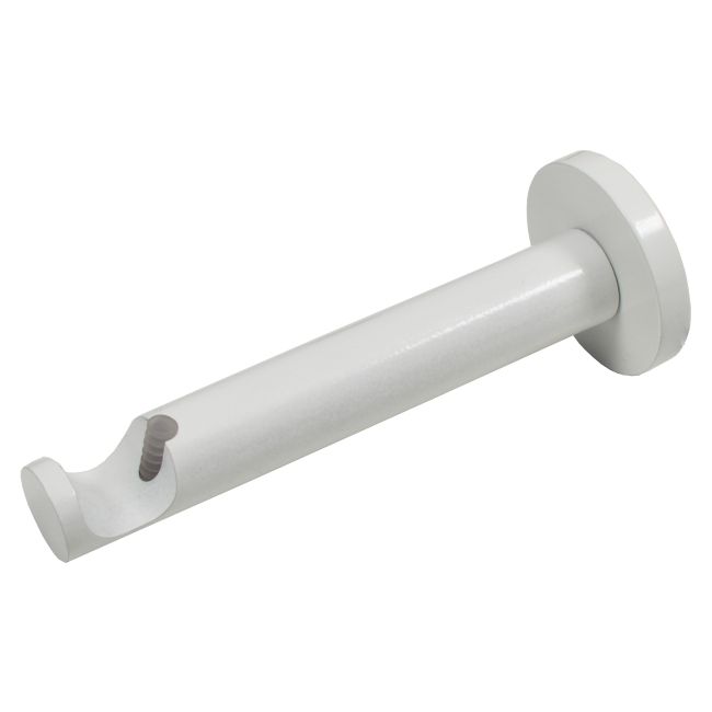 Wspornik pojedynczy biały 19 mm