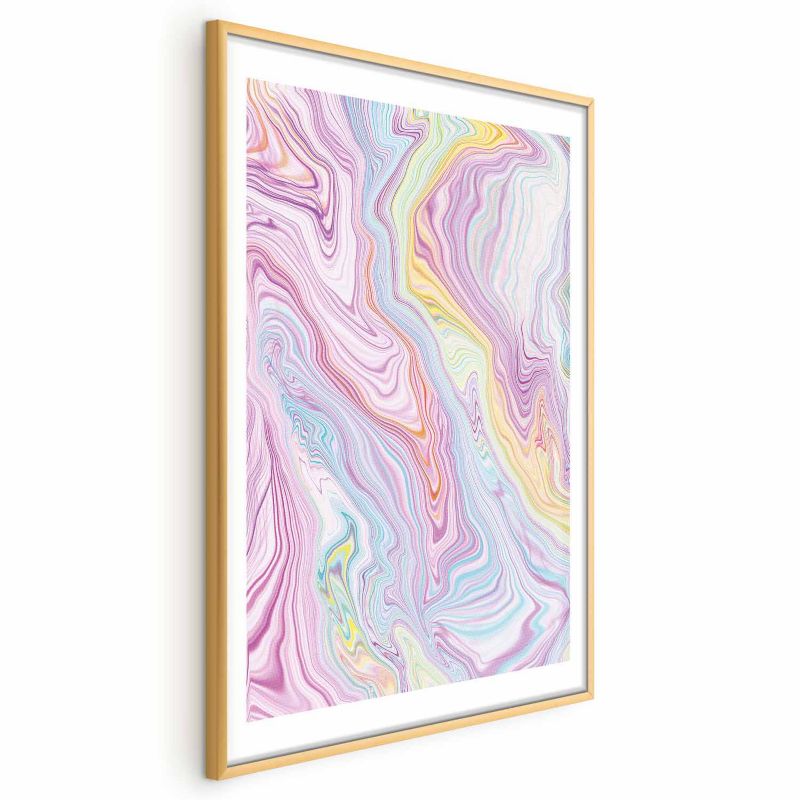 Plakat Artgeist Kolorowy Sen 60x90 cm z ramą złotą 1 szt