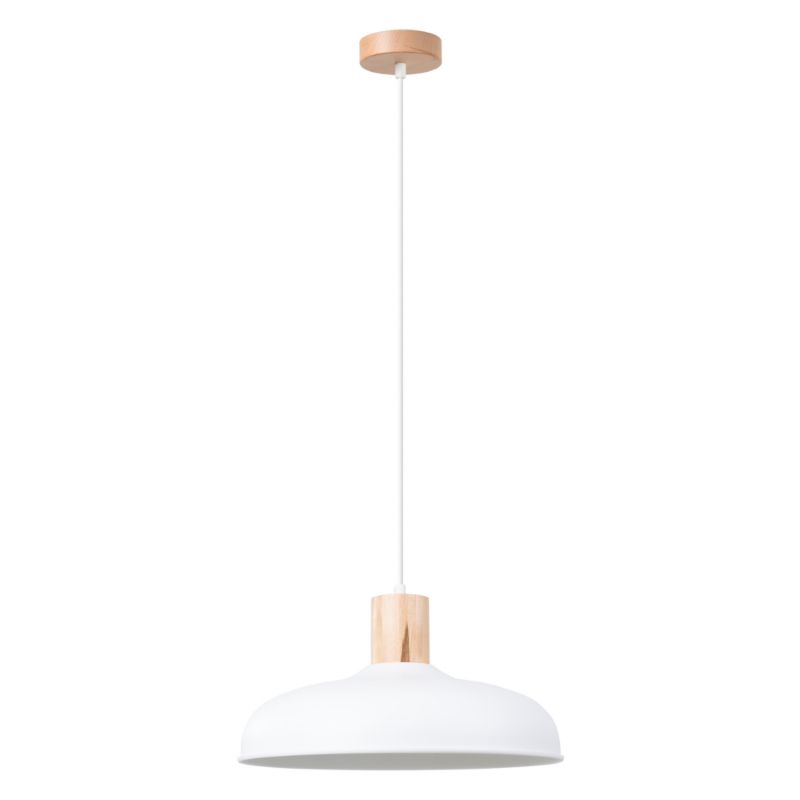 Lampa wisząca Sollux Lighting INDY biała 1 szt.