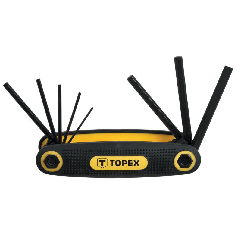 Klucze sześciokątne TOPEX rozm. 1.5 - 6 mm srebrny 1 kpl.
