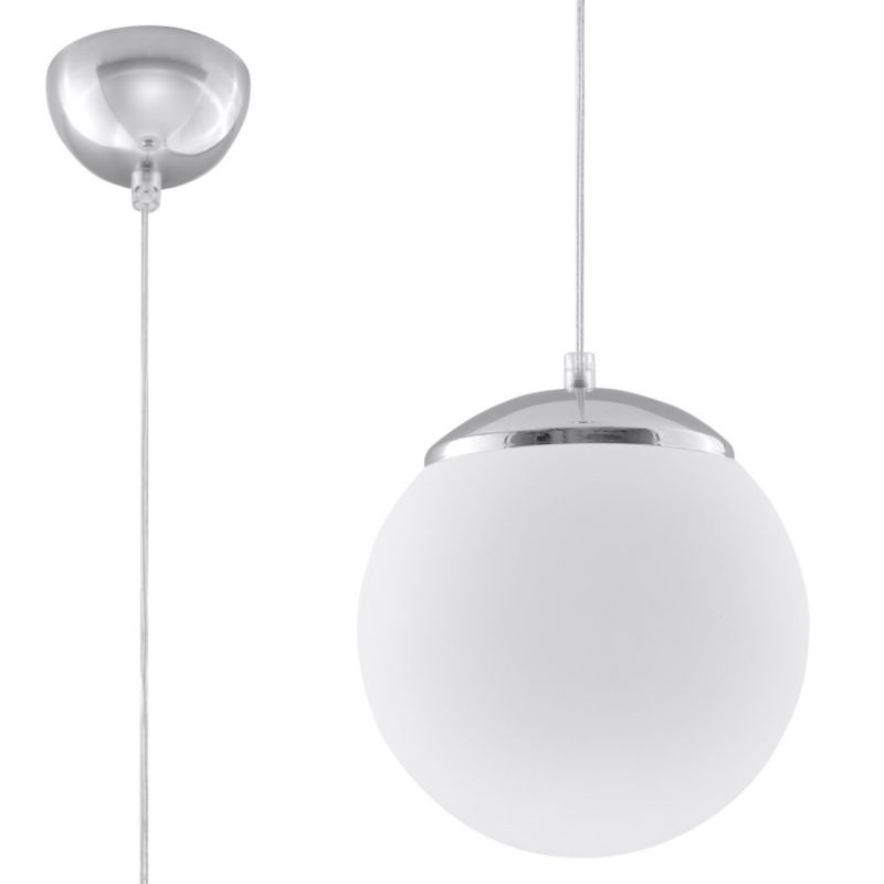 Lampa wisząca Sollux Lighting UGO 20 chrom 1 szt.