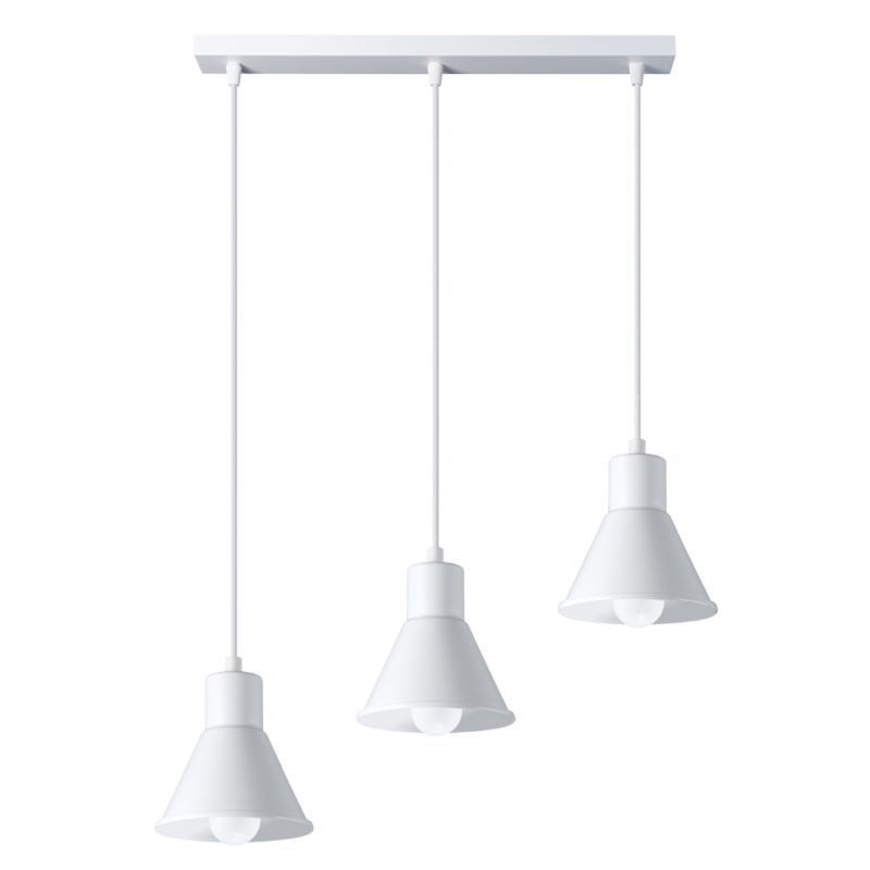 Lampa wisząca Sollux Lighting TALEJA 3 biała 1 szt.