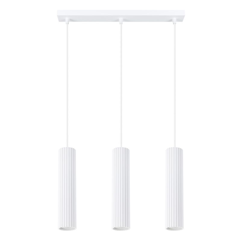 Lampa Wisząca Sollux Lighting KARBON 3L biały 1 szt.