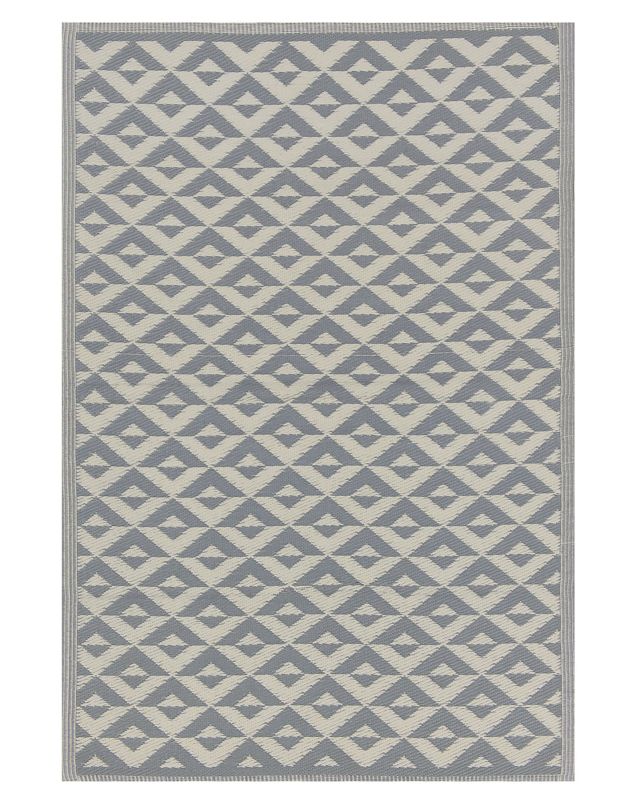 Dywan zewnętrzny 120 x 180 cm szary Bihar 1 szt.