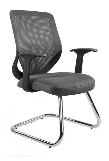 Fotel Unique biurowy MOBI SKID szary 1 szt
