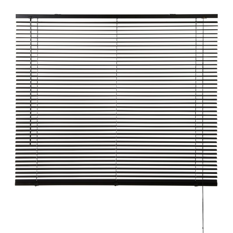 Żaluzja GoodHome aluminiowa Colours Studio 120 x 180 cm czarna