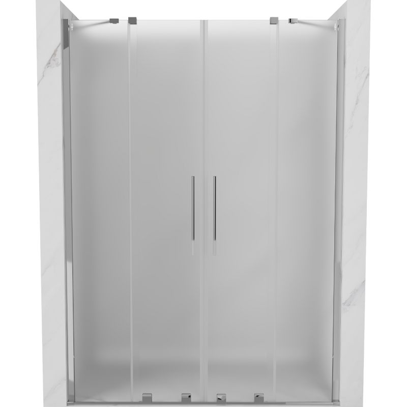 Drzwi prysznicowe rozsuwane Mexen Velar szron 150x200 cm 1 szt.