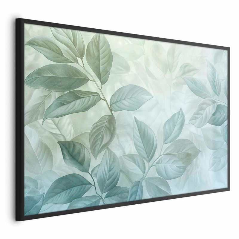Plakat Artgeist Miętowe liście 60x40 cm z ramą czarną 1 szt