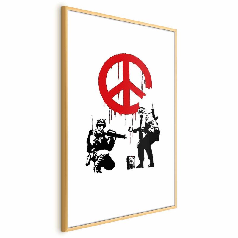 Plakat Artgeist Soldiers 21x30 cm z ramą złotą 1 szt