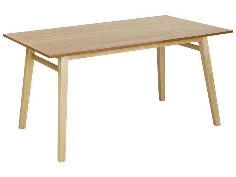 Stół do jadalni dla 4 osób Varley 90 cm 150 cm Imitacja drewna Jasne drewno 1 szt.