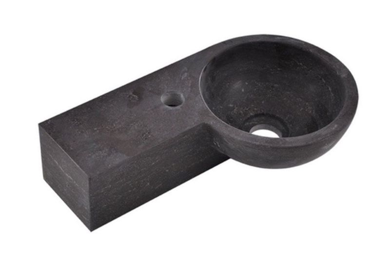 Umywalka Wiesbaden z kamienia mała lewa 40x23x10cm 1szt