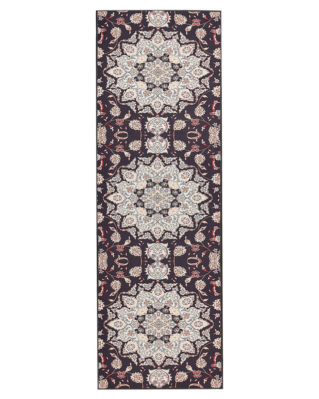 Dywan 80 x 240 cm czarno-beżowy Aritas 1 szt.