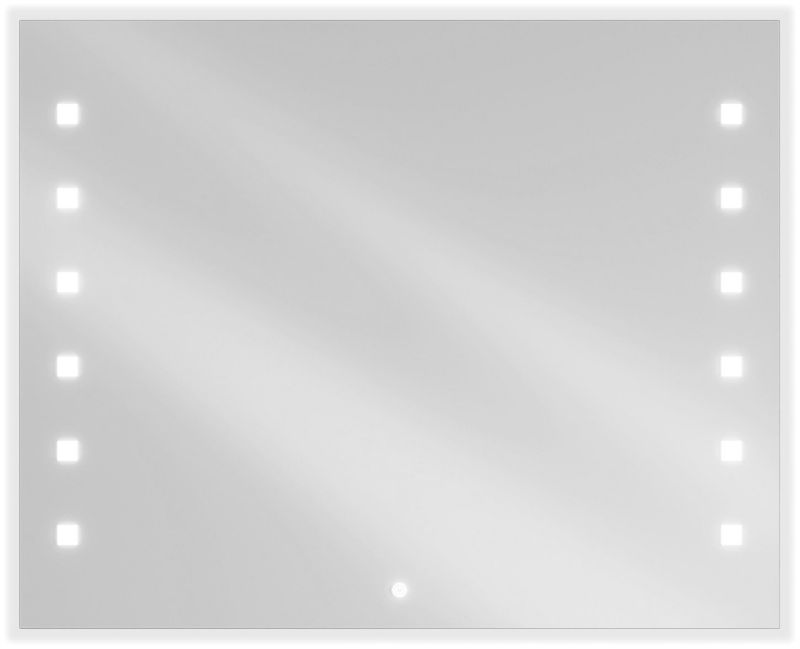 Lustro łazienkowe prostokątne Mexen Ner 100x80 cm 1 szt.