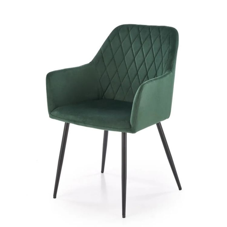 Krzesło Halmar tapicerowane K558 VELVET zielone 1 szt